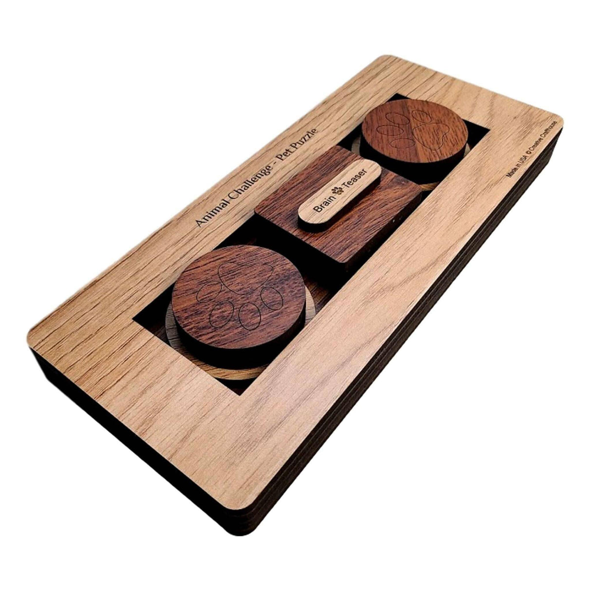 Pet Challenge Puzzle – Interactive Treat Toy for Dogs & Cats - Creative Crafthouse