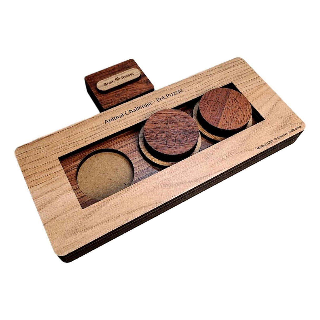 Pet Challenge Puzzle – Interactive Treat Toy for Dogs & Cats - Creative Crafthouse