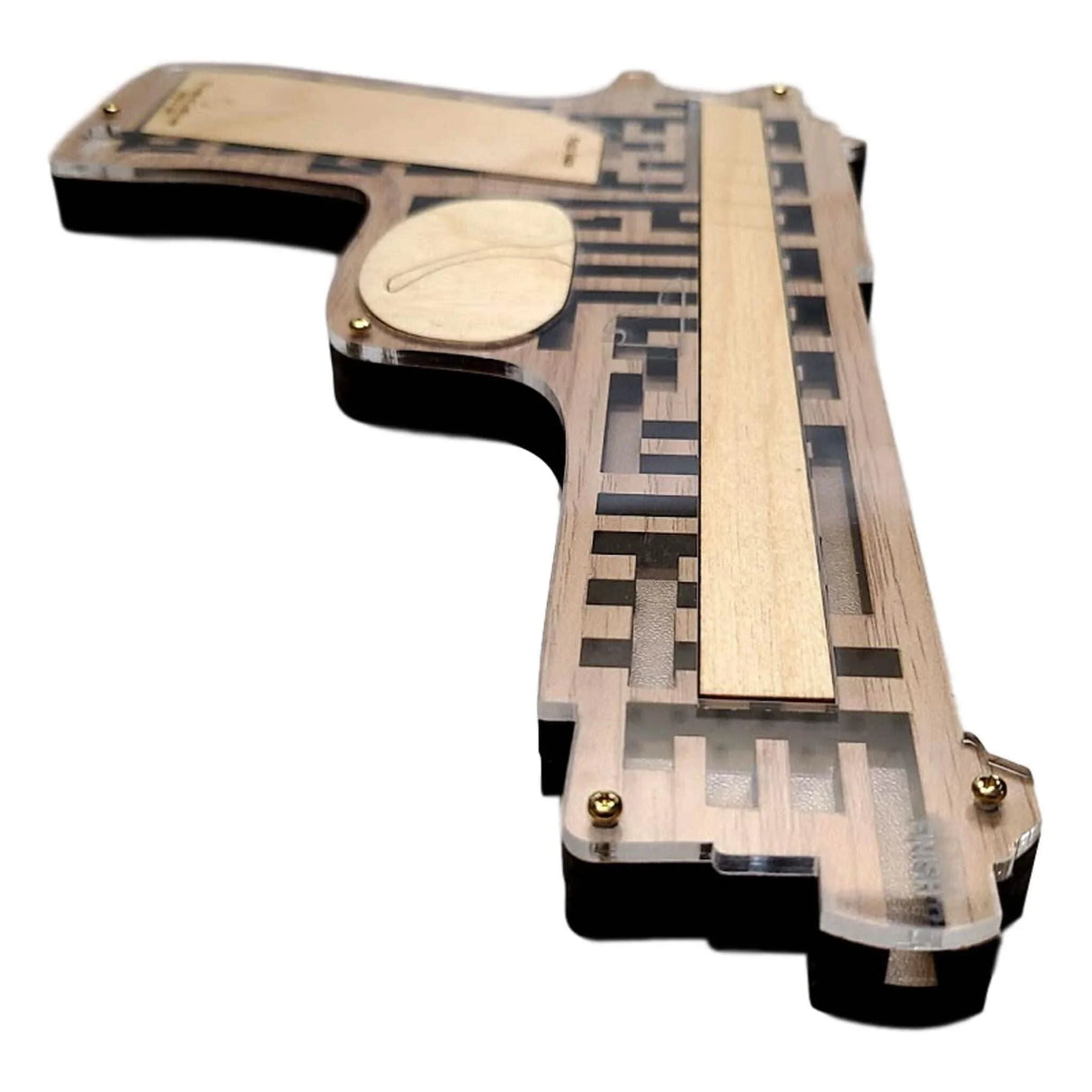 Pistol Maze Puzzle – Unique Wooden Maze by Creative Crafthouse - Creative Crafthouse