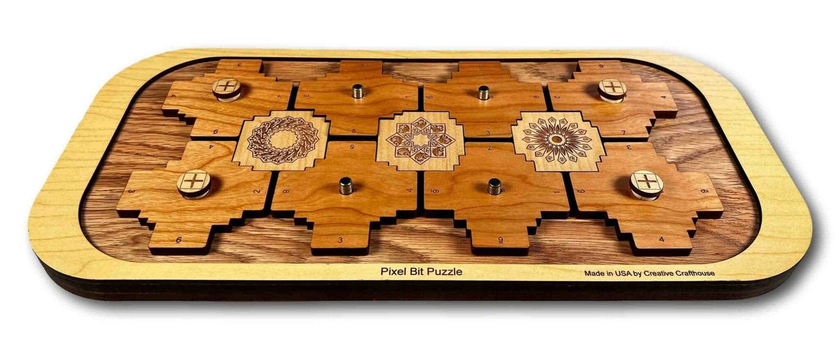 Pixel Bit II Puzzle – Insert the 3 Bits into the Frame - Escape Room Puzzle - Creative Crafthouse