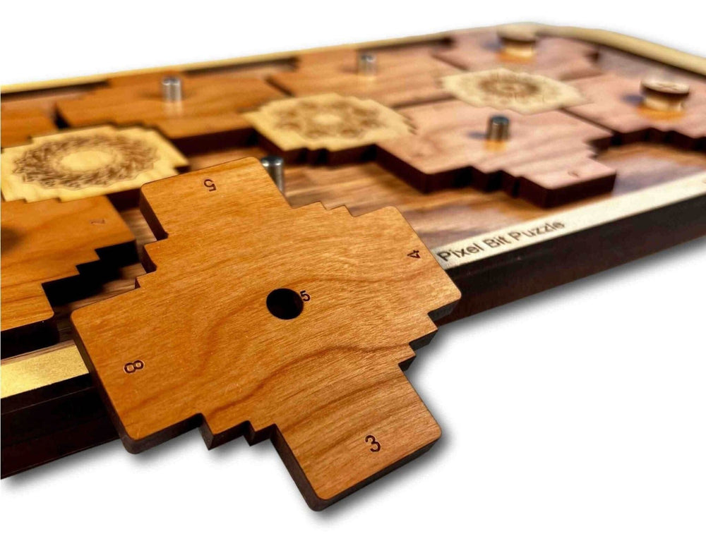 Pixel Bit II Puzzle – Insert the 3 Bits into the Frame - Escape Room Puzzle - Creative Crafthouse