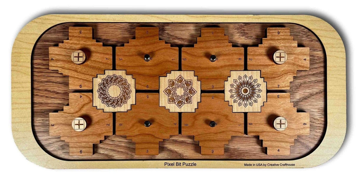 Pixel Bit II Puzzle – Insert the 3 Bits into the Frame - Escape Room Puzzle - Creative Crafthouse