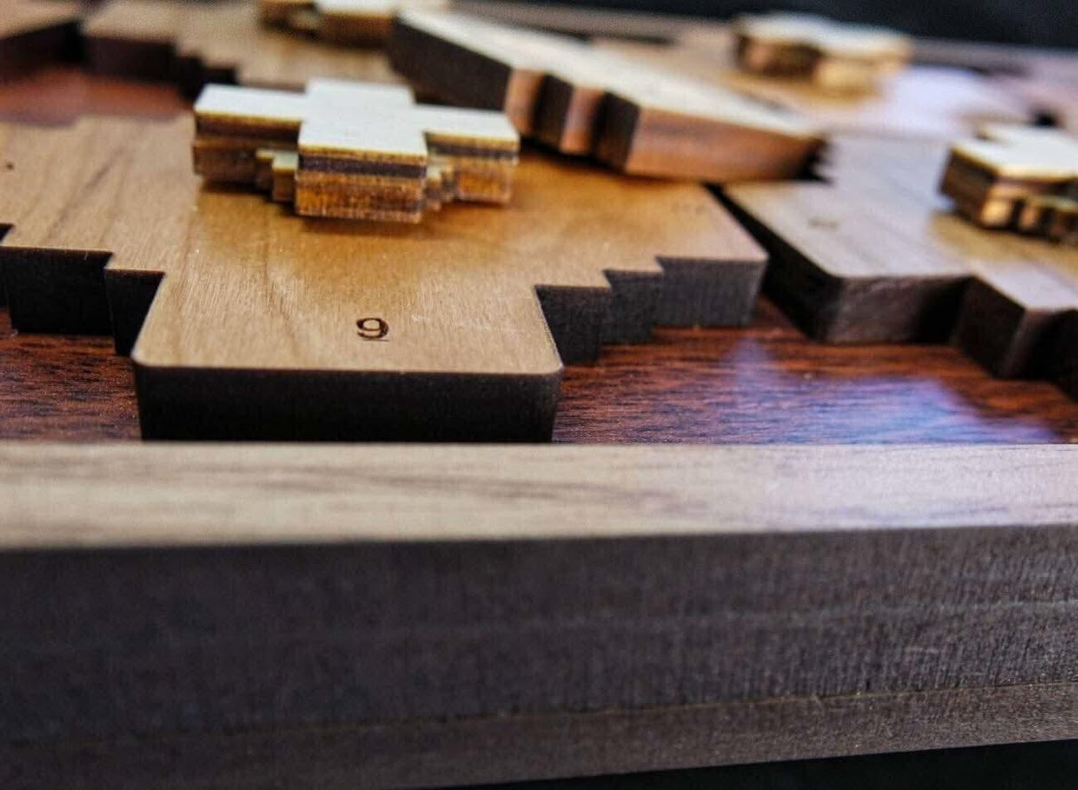 Pixel Bit Puzzle – Handcrafted Escape Room Puzzle - Creative Crafthouse