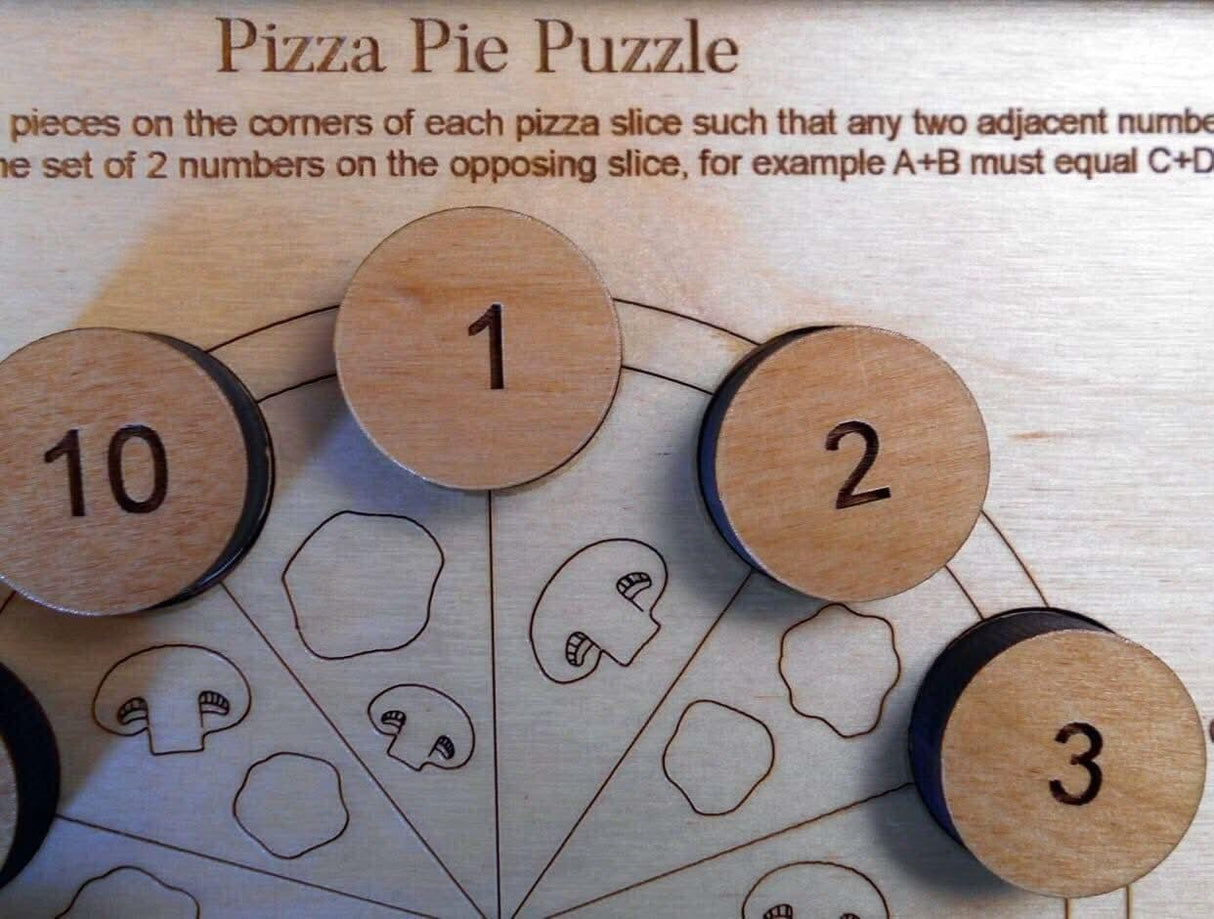 Pizza Pie Puzzle – Math & Logic Brain Teaser - Creative Crafthouse