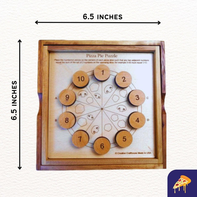 Pizza Pie Puzzle – Math & Logic Brain Teaser - Creative Crafthouse