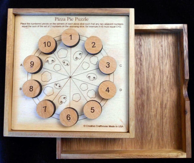 Pizza Pie Puzzle – Math & Logic Brain Teaser - Creative Crafthouse