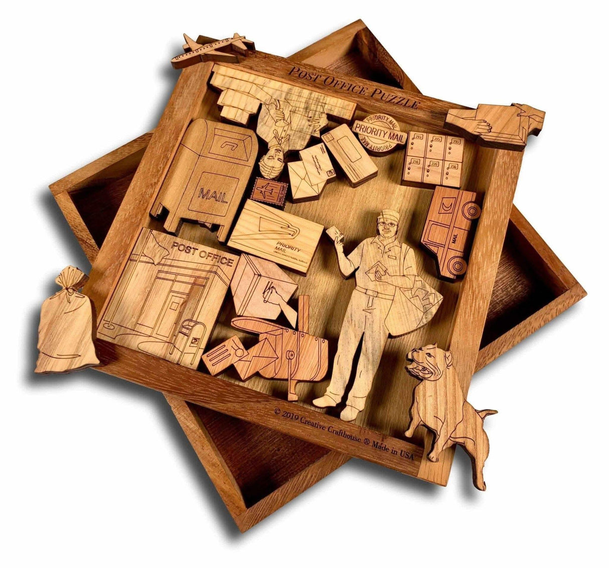 Post Office Puzzle - artistic and challenging - can be personalized - Creative Crafthouse