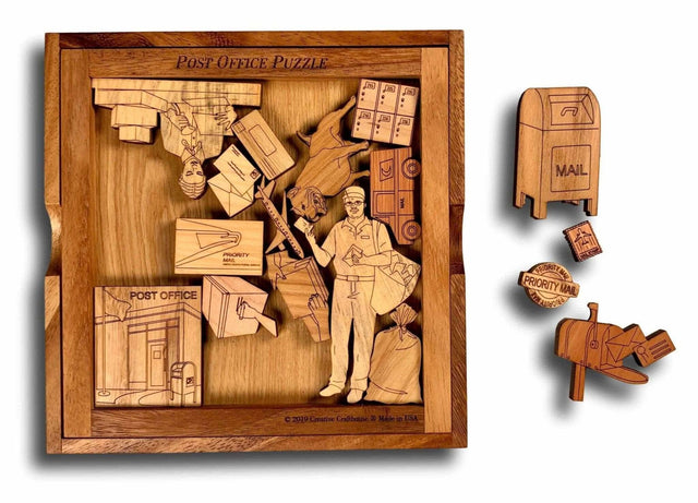Post Office Puzzle - artistic and challenging - can be personalized - Creative Crafthouse