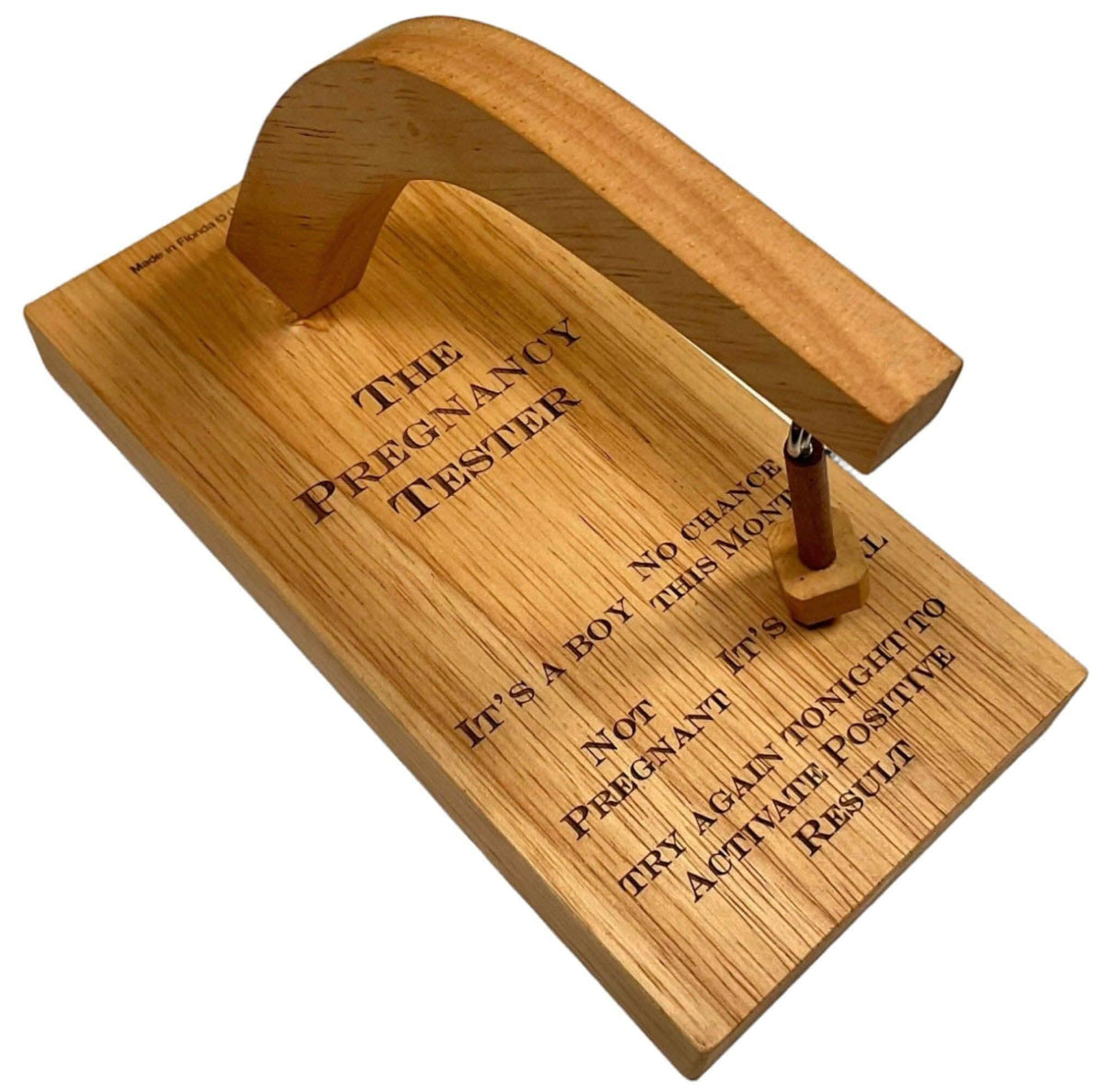 Unique Gift for Expecting Mothers - The Pregnancy Decider - Flick the Pendulum and Let it Decide What to Do - Wooden Desk Toy - Creative Crafthouse