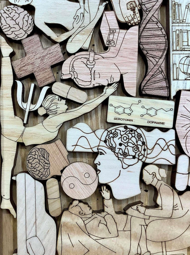Psychiatrist Puzzle Gift - artistic and challenging - can be personalized - Creative Crafthouse