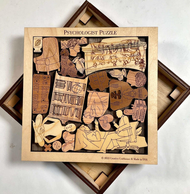 Psychologist Puzzle – Unique Thank You Gift for Mental Health Professionals - Creative Crafthouse