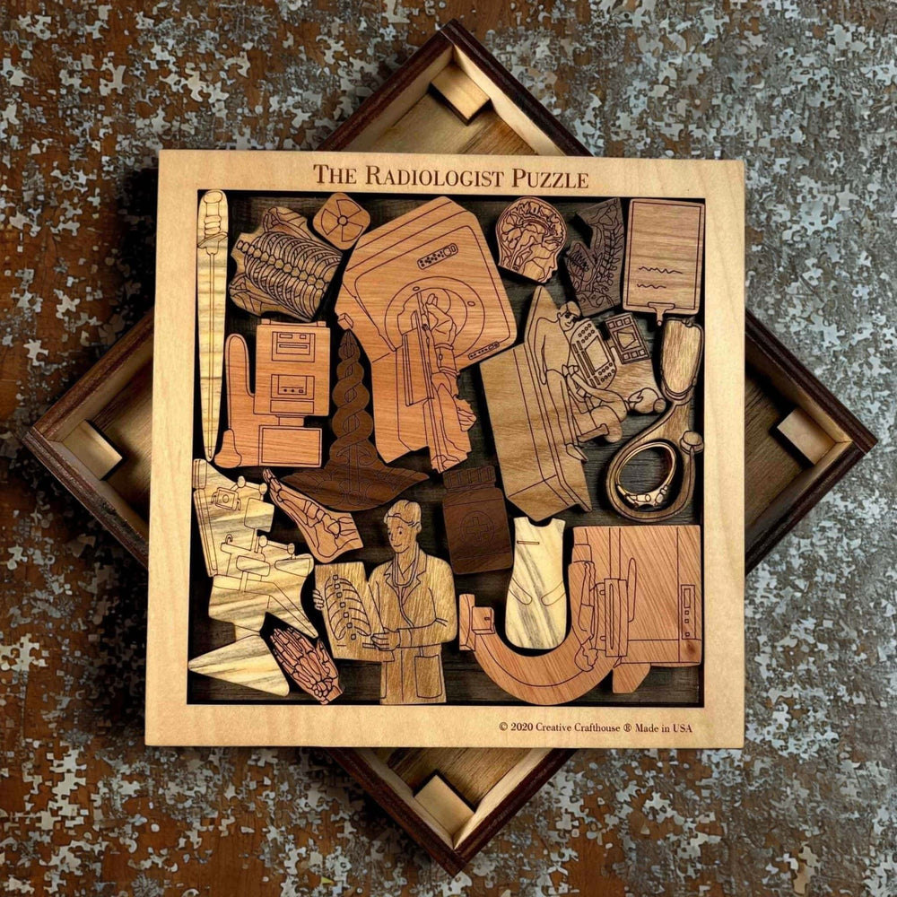 Radiologist Wood Puzzle | Personalizable Graduation Gift - Creative Crafthouse