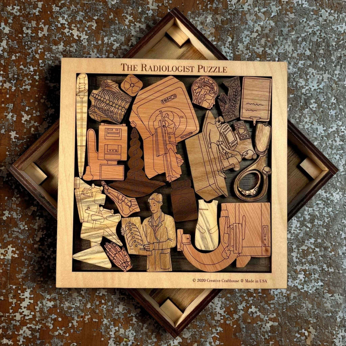 Radiologist Wood Puzzle | Personalizable Graduation Gift - Creative Crafthouse
