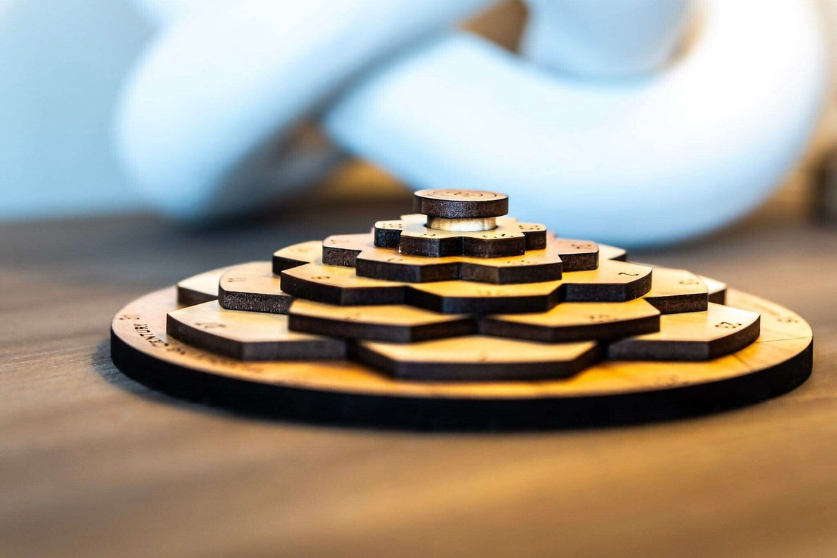 Revolving Century II Wood Math Puzzle | Wood Brain Teaser/Gift for Smart Kids | IQ Test | Creative Crafthouse | Best Gift Idea for Puzzlers - Creative Crafthouse
