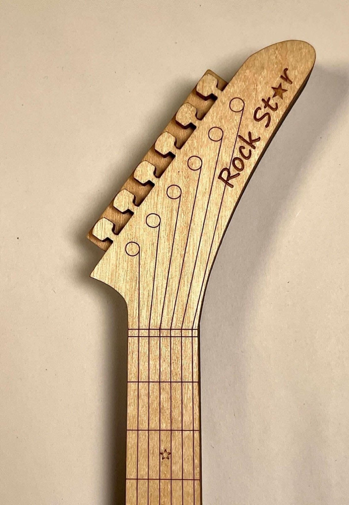 Rock Star Guitar Maze | Wood Puzzle for Musicians - Creative Crafthouse