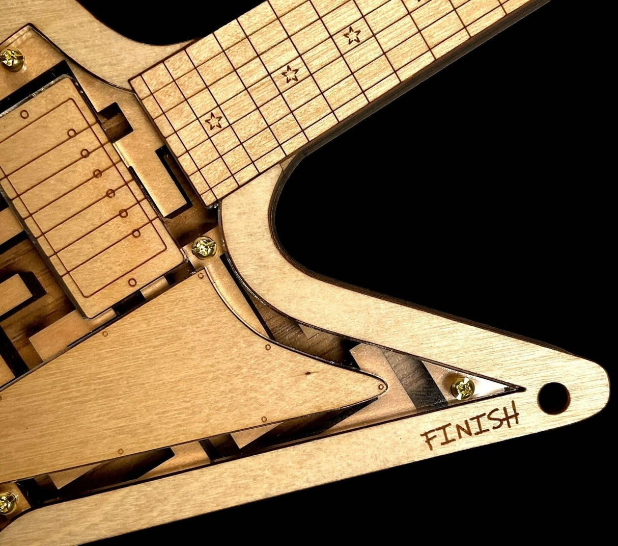 Rock Star Guitar Maze | Wood Puzzle for Musicians - Creative Crafthouse