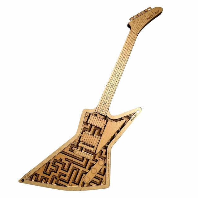 Rock Star Guitar Maze | Wood Puzzle for Musicians - Creative Crafthouse