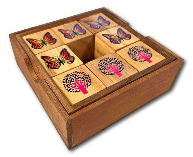 Roll Over Puzzle – Wooden Brain Teaser and Logic Pattern Game - Creative Crafthouse