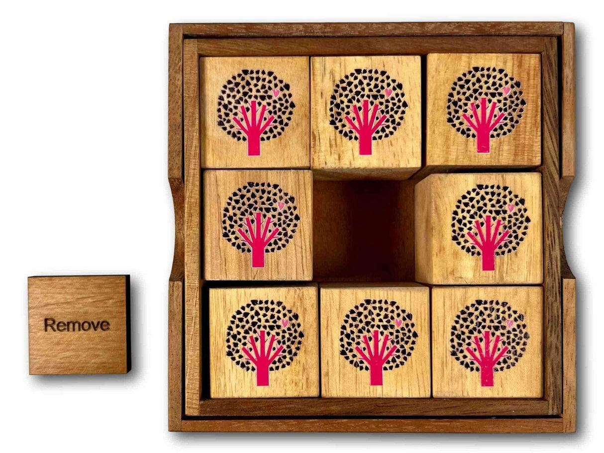 Roll Over Puzzle – Wooden Brain Teaser and Logic Pattern Game - Creative Crafthouse