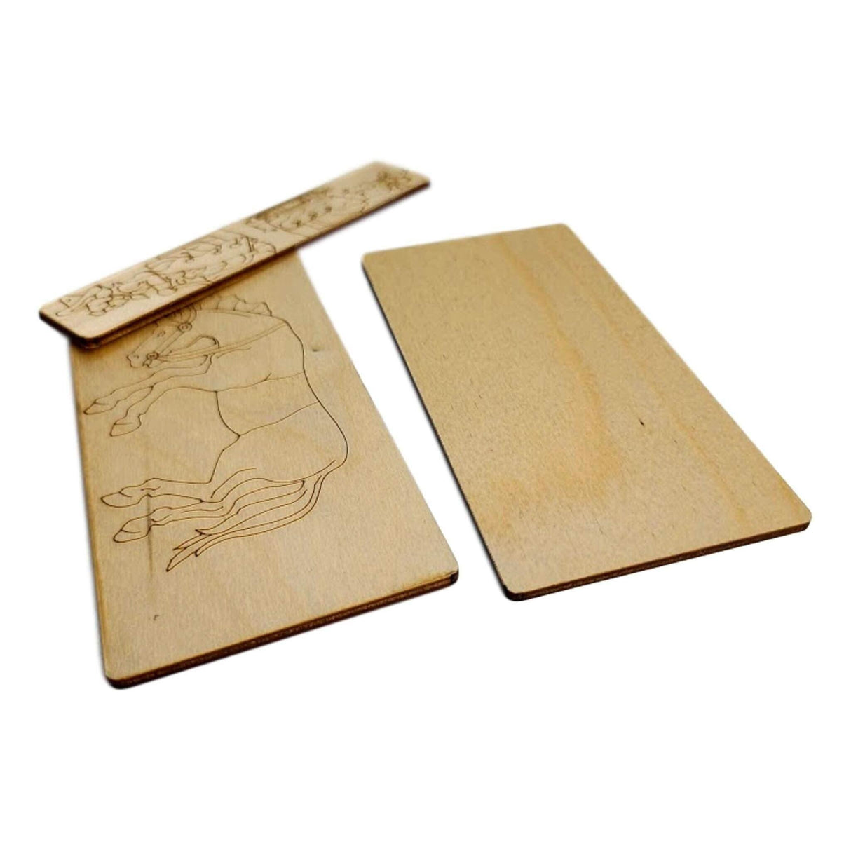 Saddle the Horses Puzzle wood set. - P.T. Barnum and Sam Lloyd puzzle - from 1872 - Creative Crafthouse