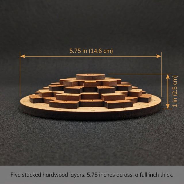 Safecracker 50 Wooden Math Brain Teaser | Handmade in Florida by Dave Janelle - Creative Crafthouse