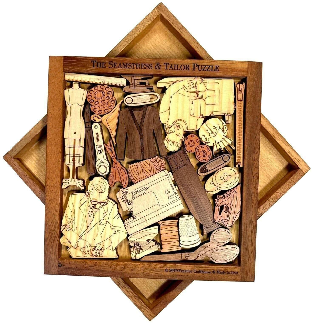 Seamstress and Tailor Puzzle - artistic and challenging - can be personalized - Creative Crafthouse