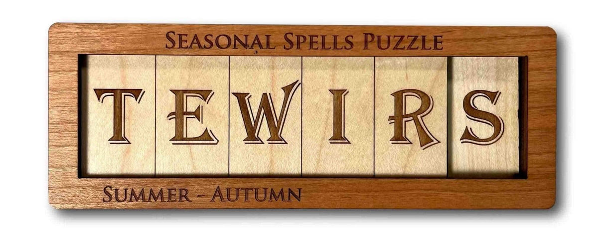 Seasonal Spells - Wooden Sliding/Logic Brain Teaser Puzzle - Creative Crafthouse