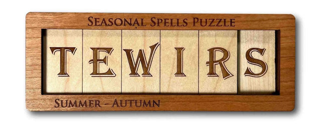 Seasonal Spells - Wooden Sliding/Logic Brain Teaser Puzzle - Creative Crafthouse