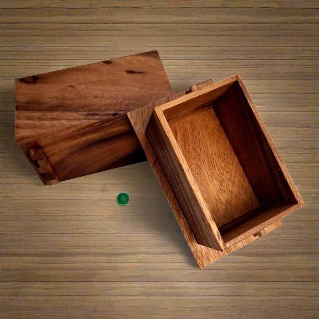 Secret Lock Box - Wooden Puzzle Box - Brain Teaser - Personalised Option is Available - Holds Gift Cards and Money - Creative Crafthouse