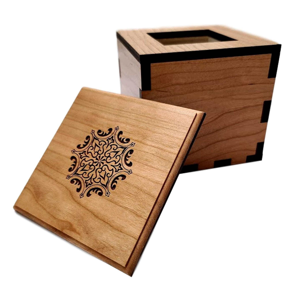 Secret Stash Puzzle Box - Unique Handmade Wooden Lock Box - Escape Room Prop - Creative Crafthouse