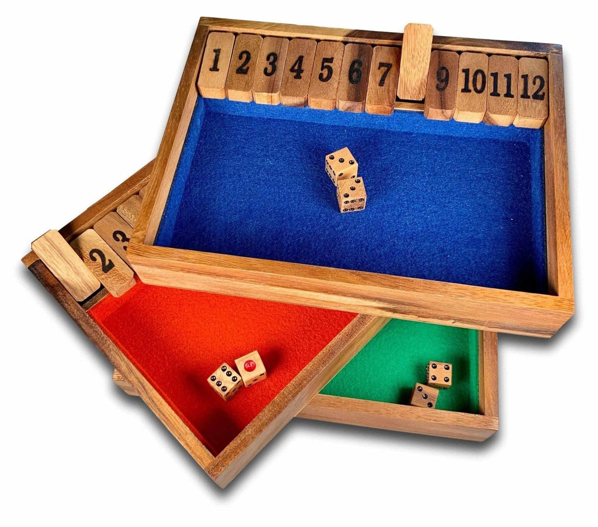 Shut The Box Game #1 - 12 Premium - Family Game For All Ages - Creative Crafthouse