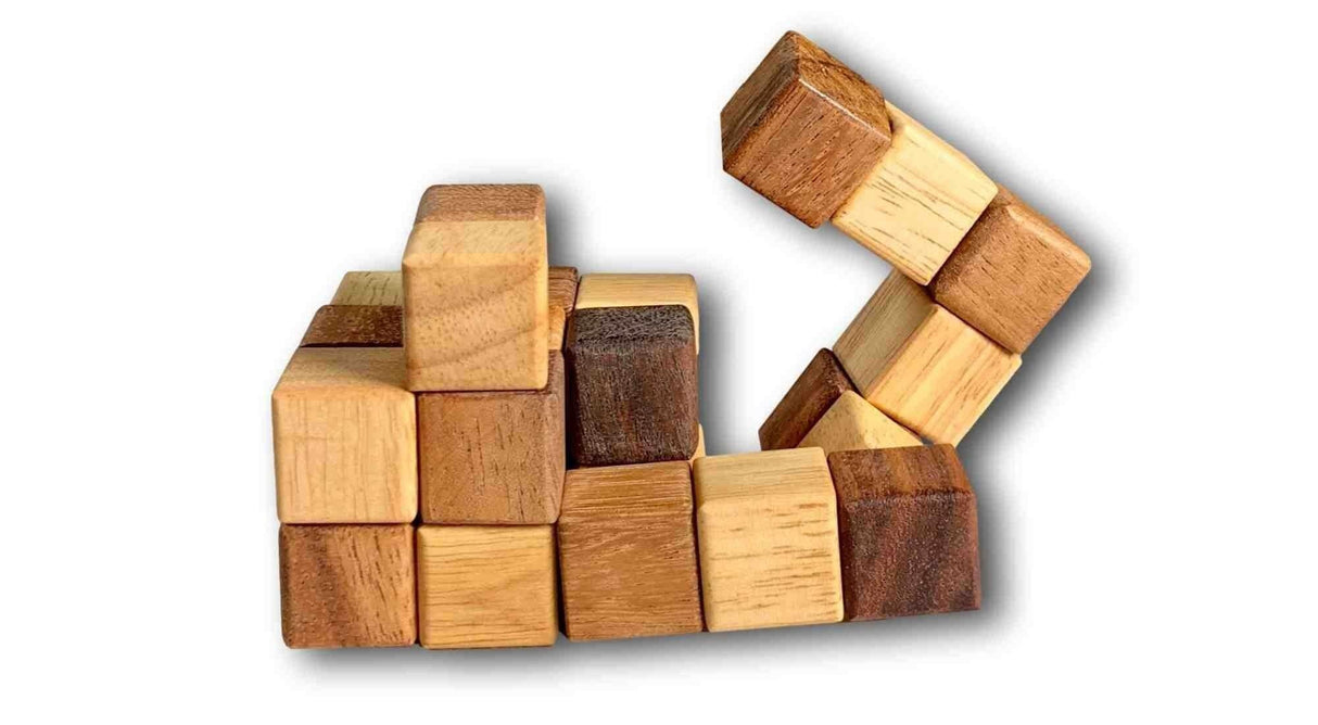 Snake - Wooden Dexterity Brain Teaser Puzzle - Creative Crafthouse