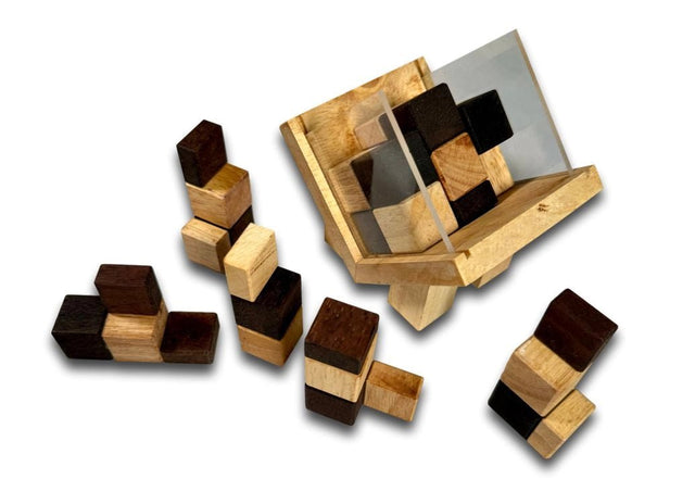 Splitting Headache – 3D Wooden Cube Puzzle by Bill Cutler - Creative Crafthouse
