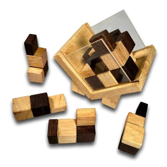 Splitting Headache – 3D Wooden Cube Puzzle by Bill Cutler - Creative Crafthouse