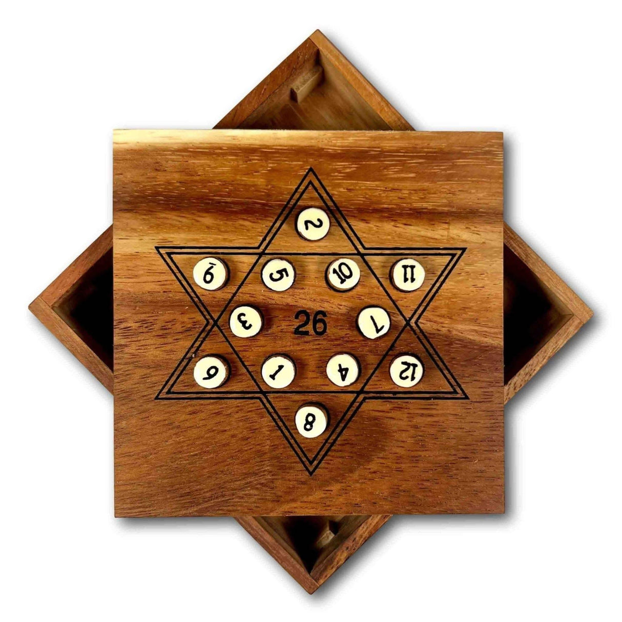 Star 26 Math Brain Teaser - Every row on the star must add to 26 - Creative Crafthouse