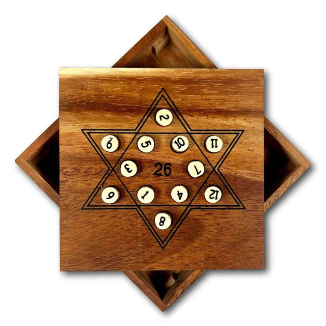 Star 26 Math Brain Teaser - Every row on the star must add to 26 - Creative Crafthouse