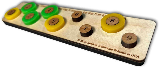 Sum 15 Game – Alternate turns to be first to add to 15. Fun with Math for younger crowd - Creative Crafthouse