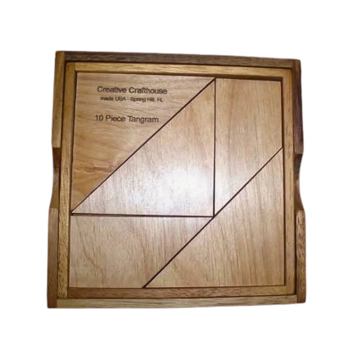 Tangram 10 Wood Puzzle | Classic 10 Piece Brain Teaser - Creative Crafthouse