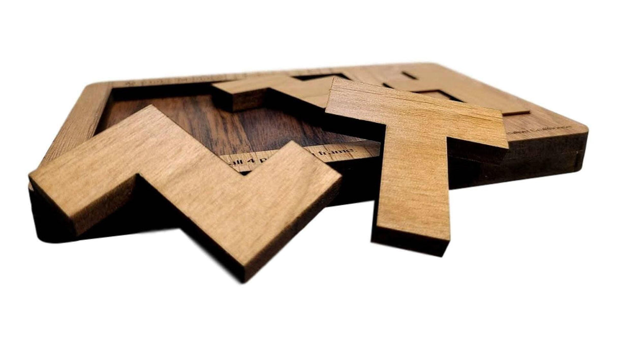 The Impossible Puzzle Series - Martin's Menace 4 Piece Brain Teaser for Adults - Extremely Hard Wooden Puzzle - Stockings Stuffer Under 20 - Creative Crafthouse