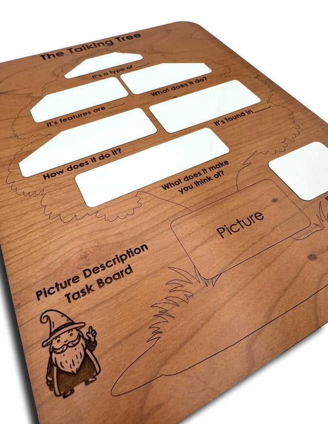 The Talking Tree Picture Description Board | Reusable Wooden Speech & Language Activity - Creative Crafthouse