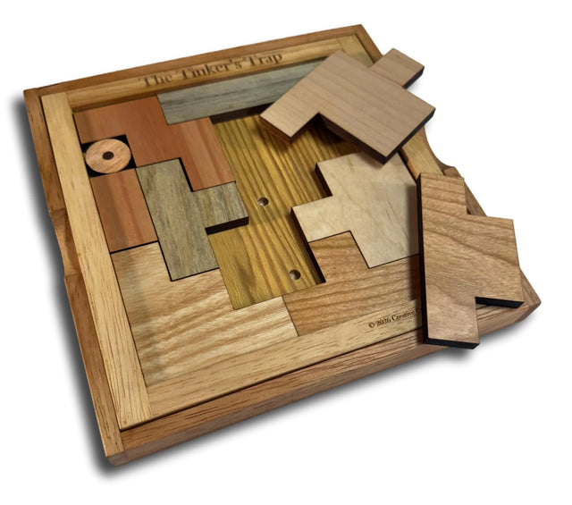 The Tinker’s Trap – Wooden Puzzle with 13 Unique Challenges - Creative Crafthouse