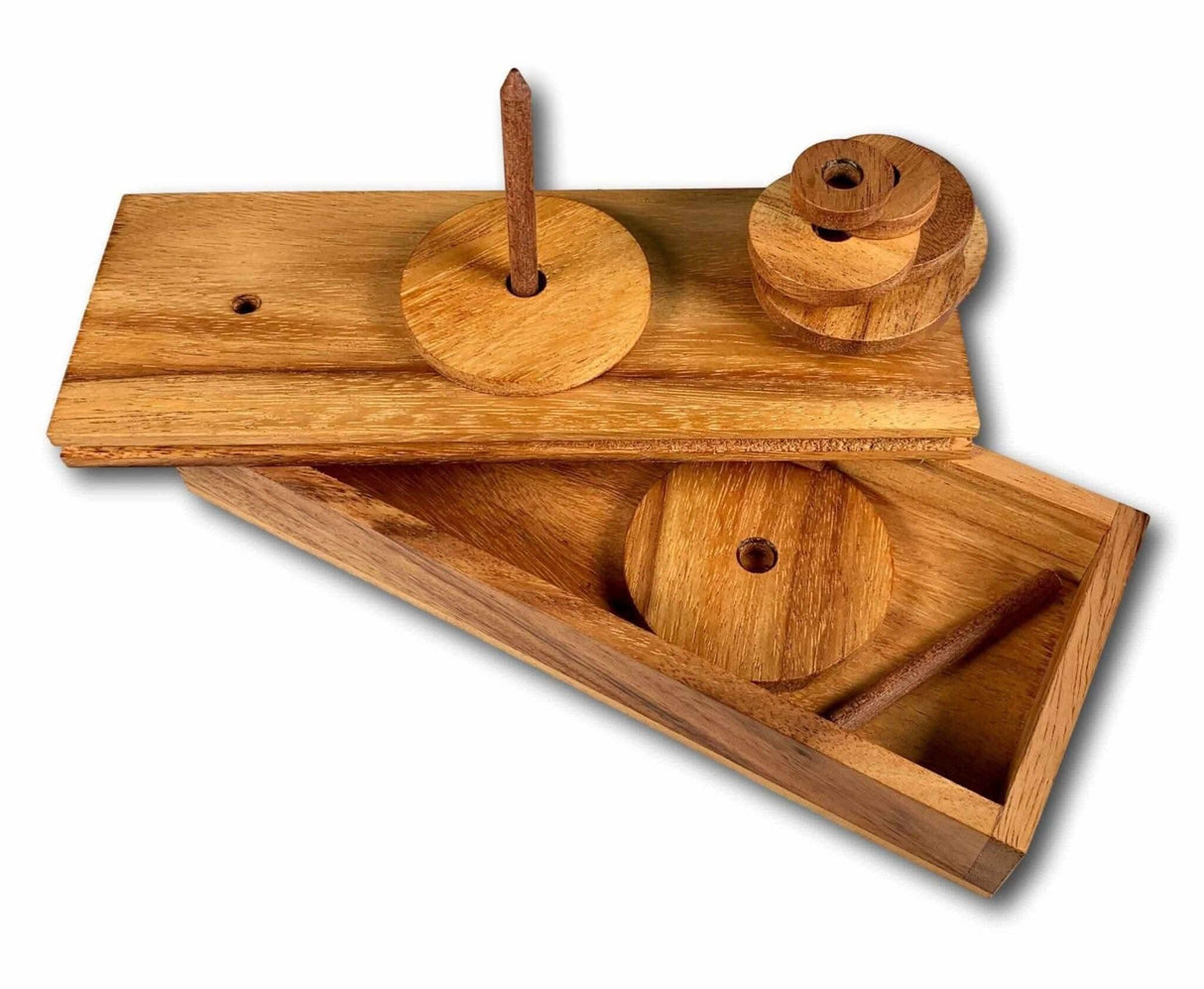 Tower of Hanoi puzzle - 9 Rings - Creative Crafthouse