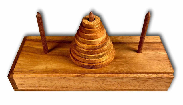 Tower of Hanoi puzzle - 9 Rings - Creative Crafthouse