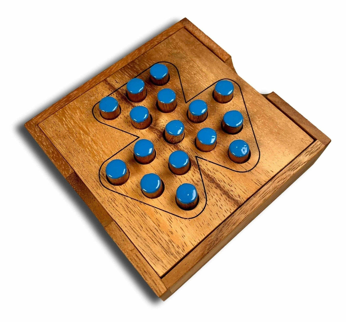 Triple Triangle Peg Jumping puzzle - Creative Crafthouse