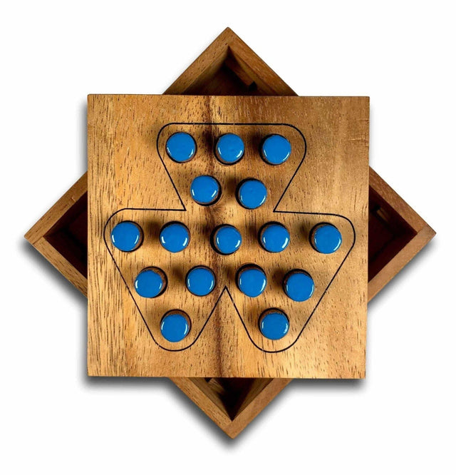 Triple Triangle Peg Jumping puzzle - Creative Crafthouse