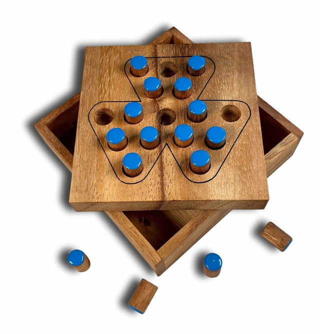 Triple Triangle Peg Jumping puzzle - Creative Crafthouse