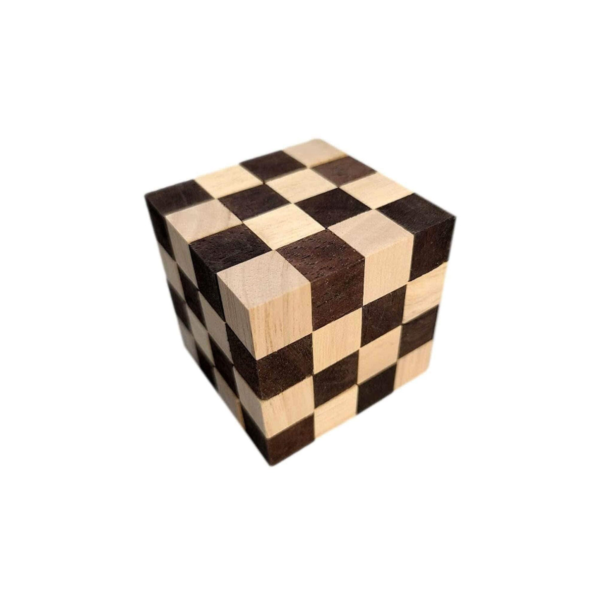 Very Hard Puzzle for Adults - The King Snake 4x4x4 - Turn the Snake Back into a Cube - Stocking Stuffer - Creative Crafthouse