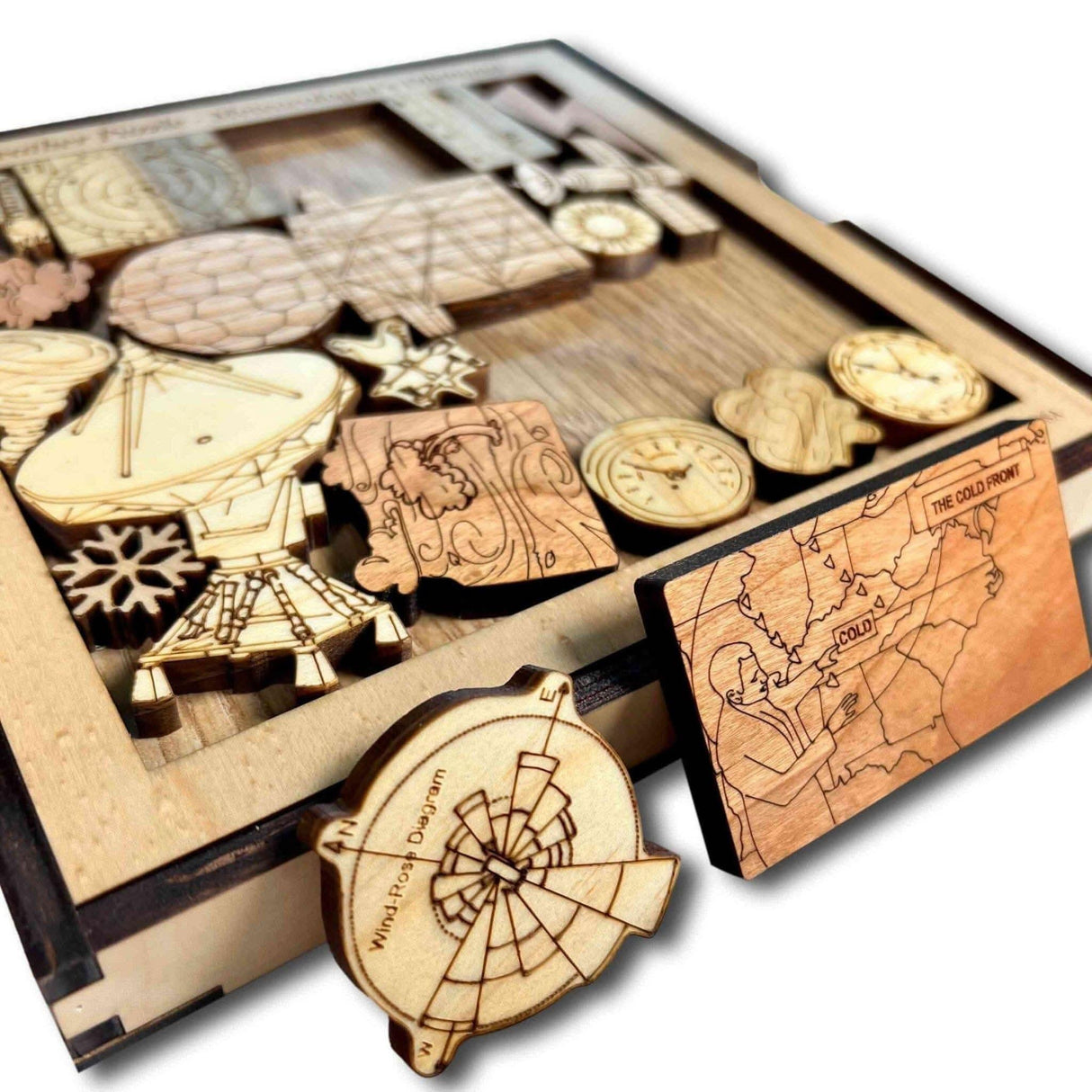 Weather Puzzle - Meteorologist's Dilemma - artistic and challenging - can be personalized - Creative Crafthouse