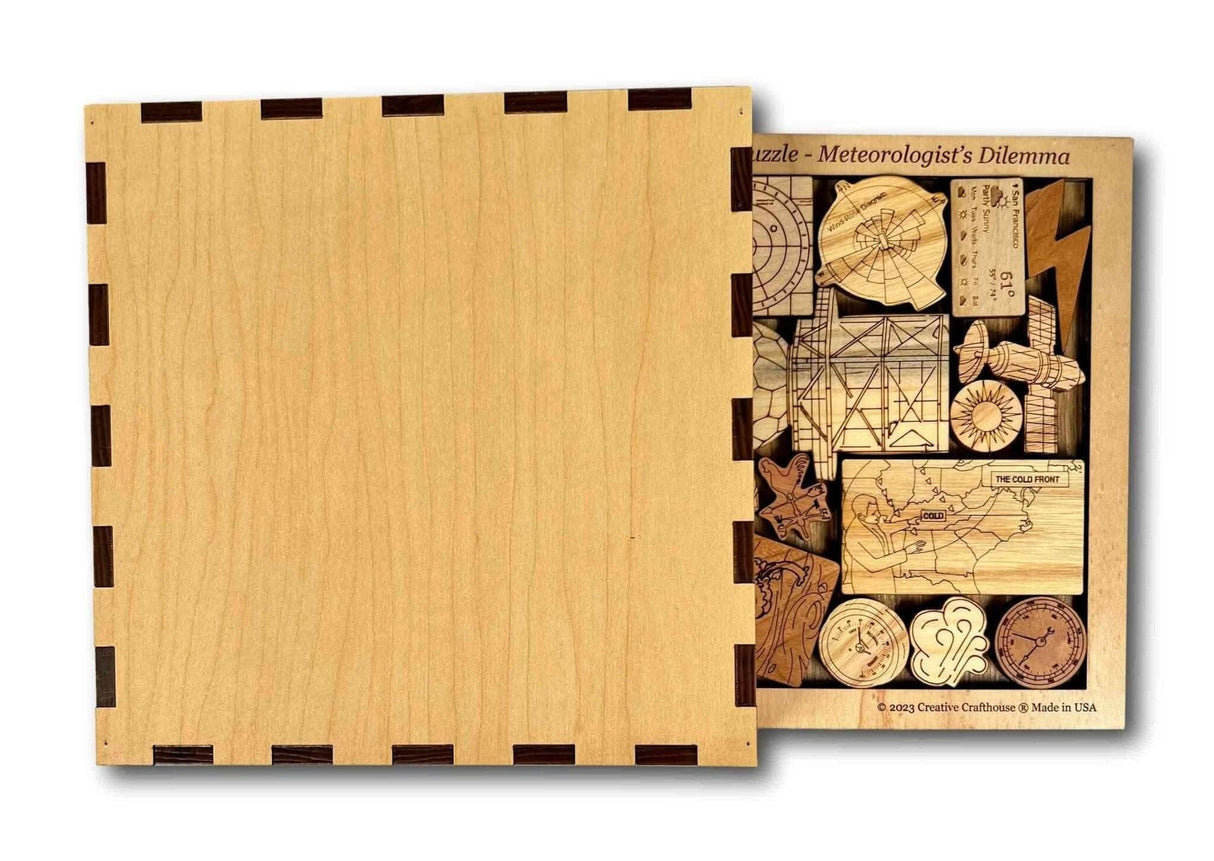 Weather Puzzle - Meteorologist's Dilemma - artistic and challenging - can be personalized - Creative Crafthouse