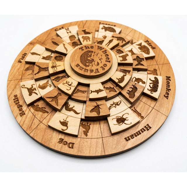 Wheel of Fauna Puzzle | Teach Kids About Different Animal Groups - Creative Crafthouse
